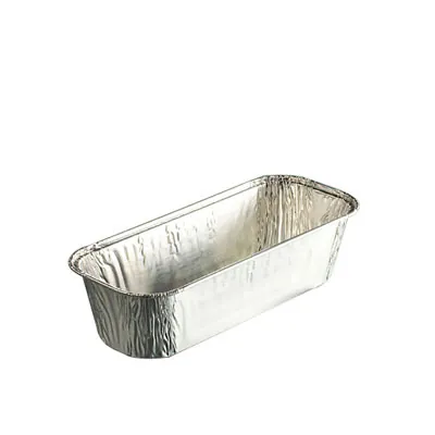 Moule à cake aluminium 550 ml 20,6 x 8,5 x 5 cm - Moule gâteau aluminium - Lot de 100 - Barquettes en aluminium