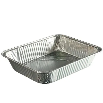 Barquette aluminium 3600 ml 32,2 x 26,2 x 6 cm - Plat aluminium - Moule aluminium - Lot de 100 - Barquettes en aluminium