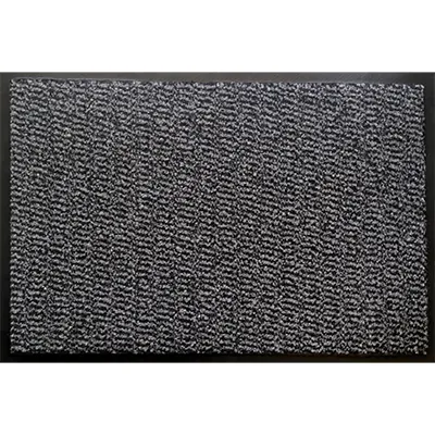 Tapis d'entrée Cahors gris/noir 60 x 80 cm - Tapis