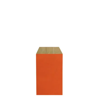 Pochette cadeau kraft vergé orange 7 x 13,5 cm - Sachet kraft - Lot de 250 - Pochettes cadeaux unies