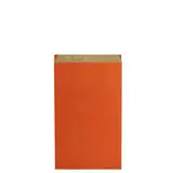 Pochette cadeau kraft vergé orange 16 x 8 x 27,5 cm - Sachet kraft - Lot de 250