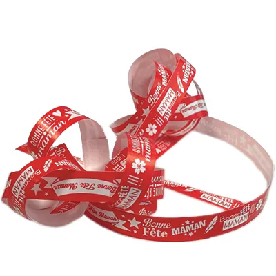 Bolduc Bonne fête Maman - Bolducs imprimés et à motifs-2