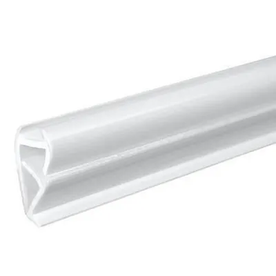 Profil pince affiche adhésif L 120 cm Blanc - Porte-affiches à suspendre