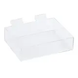 Présentoir plexi pour panneau rainuré 20 x 15 x 5 cm - Boîte plexi - Bac plexi - Bacs pour panneaux rainurés