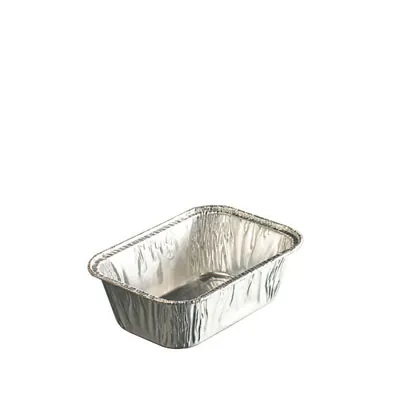 Barquette aluminium 350 ml 14 x 9,8 x 4,5 cm - Plat aluminium - Moule aluminium - Lot de 100 - Barquettes en aluminium