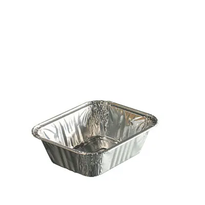 Barquette aluminium 490 ml 15 x 12,5 x 4,4 cm - Plat aluminium - Moule aluminium - Lot de 100 - Barquettes en aluminium