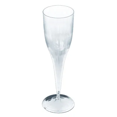 Flûte à champagne plastique réutilisable 10 cl - Flûte plastique - Lot de 10 - Gobelets plastique, Flûtes plastique, Verres à pied plastique