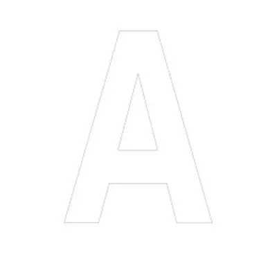Lettre adhésive A - Lettres et chiffres adhésifs