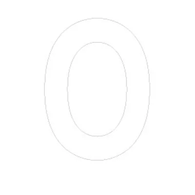 Lettre adhésive O - Lettres et chiffres adhésifs