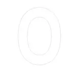 Lettre adhésive O - Lettres et chiffres adhésifs