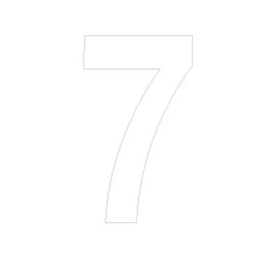 Chiffre adhésif 7 - Lettres et chiffres adhésifs