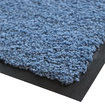 Tapis d'entrée absorbant pour trafic important Queyras 60 x 80 cm - Bleu - Tapis-3