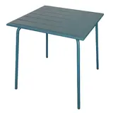 Table bistrot carrée extérieur métal bleu foncé 70 x 70 x 72 cm - Table CHR - Tables