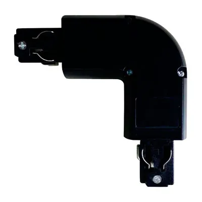 Connecteur d'angle d'alimentation pour rail triphasé Connector-I Noir - Luminaires professionnels