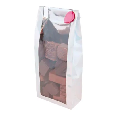 Sachet SOS fond PP Glossy blanc nacre 8 x 4 x 20 cm 55µ - Sachet confiserie - Sachet bonbons - Lot de 50 - Sachets bonbon, Sachets confiserie-2