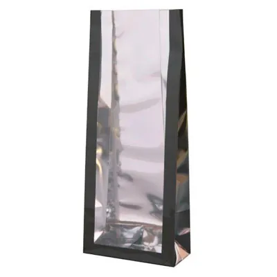 Sachet SOS fond PP Glossy noir 8 x 4 x 20 cm 55µ - Sachet confiserie - Sachet bonbons - Lot de 50 - Sachets bonbon, Sachets confiserie