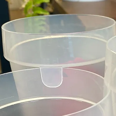 Gobelet plastique gradué 33 cl ø 7,2 x 11,3 cm - Gobelet réutilisable - Verre plastique - Blanc opaque - Lot de 50 - Gobelets carton, Gobelets café-2