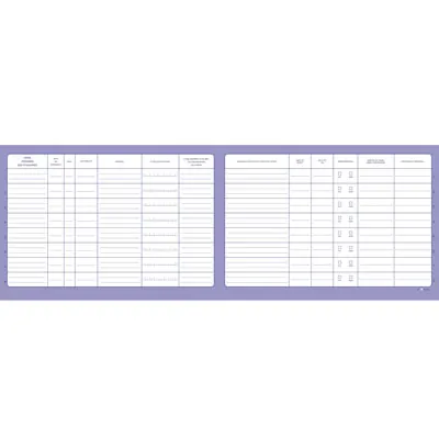 Registre unique d'inscription du personnel et des stagiaires 29,7 x 21 cm 52 pages - Registres de caisse, Cahiers de recettes-2