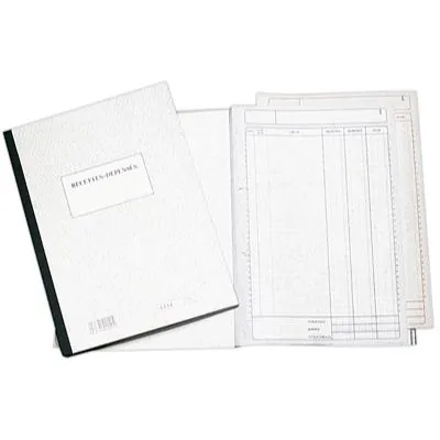 Cahier recettes/dépenses 21 x 29,7 cm 80 pages - Registres de caisse, Cahiers de recettes