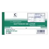 Carnet de quittance de loyer Elve Manifold 210 x 105 mm 50 pages autocopiantes 3 exemplaires - Facturiers