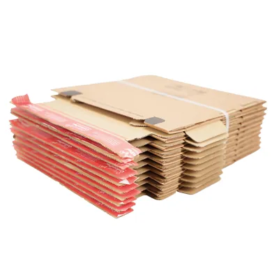 Carton d'expédition sécurisés aller retour Brun Format M 28,2x19,1x14cm - Boîte carton - Lot de 10 - Cartons d'expédition, Boîtes carton-2