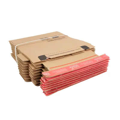 Carton d'expédition sécurisés aller retour Brun Format M 28,2x19,1x14cm - Boîte carton - Lot de 10 - Cartons d'expédition, Boîtes carton-6