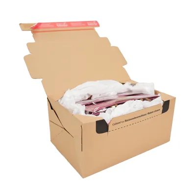 Carton d'expédition sécurisés aller retour Brun Format M 28,2x19,1x14cm - Boîte carton - Lot de 10 - Cartons d'expédition, Boîtes carton-7