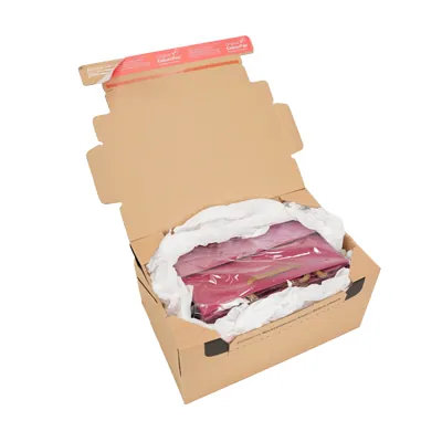 Carton d'expédition sécurisés aller retour Brun Format M 28,2x19,1x14cm - Boîte carton - Lot de 10 - Cartons d'expédition, Boîtes carton-8