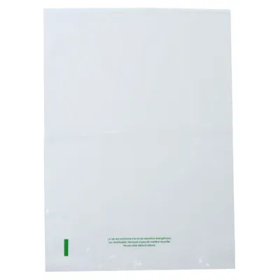 Sac plastique liassé à ouverture décalée transparent 2,38L 23 + 3 x 31 cm PEBD 50µ - Lot de 200 - Sacs plastique liassés-2