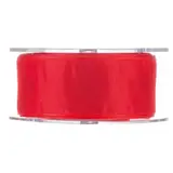Ruban organza Rouge 40 mm x 20 m - Ruban emballage cadeau - Bolducs, Raphias et Rubans St Valentin