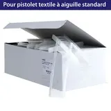 Attache étiquette pour pistolet textile aiguille standard 25mm, polypropylène - Boîte de 5000 - Attaches pour pistolet textile