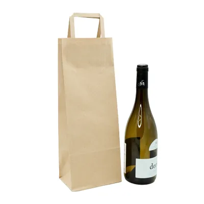 Sacs kraft 1 bouteille  - Sacs pour bouteilles de vin-4