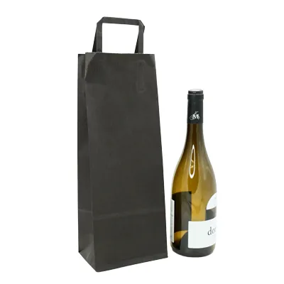 Sacs kraft 1 bouteille  - Sacs pour bouteilles de vin-3