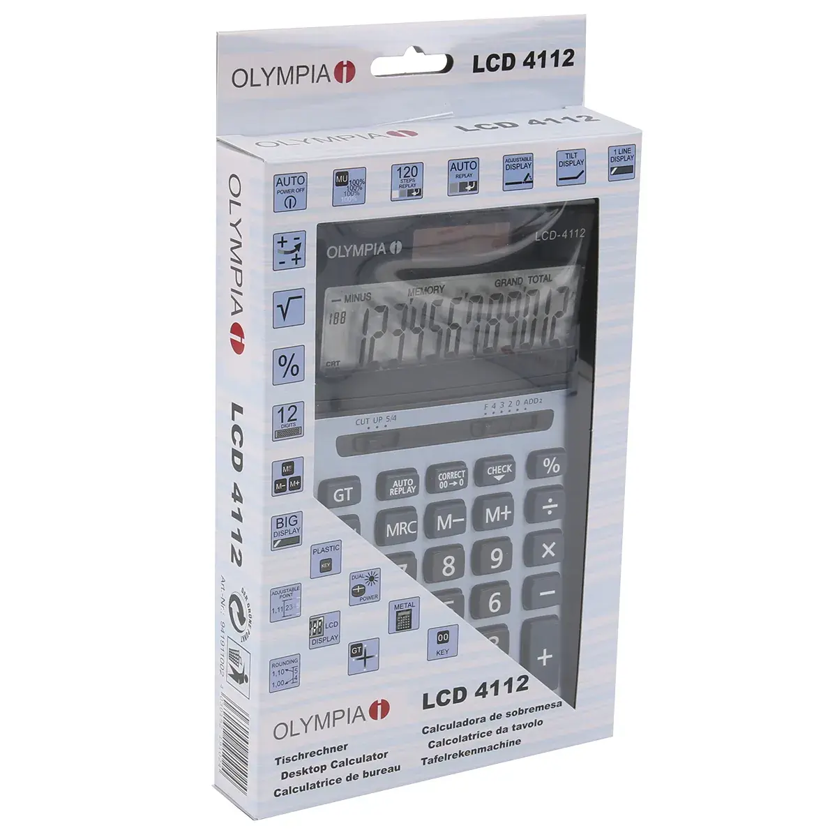 Calculatrice de bureau OLYMPIA LCD 4112 - Calculatrices-2