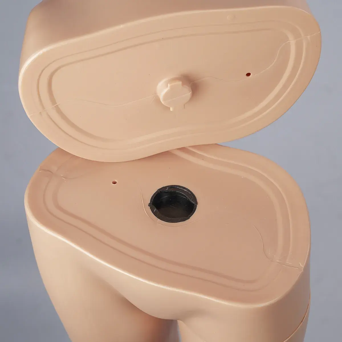 Mannequin homme sans perruque bras le long du corps H 185 cm Plastique - Chair - Mannequins plastique sans perruque-6