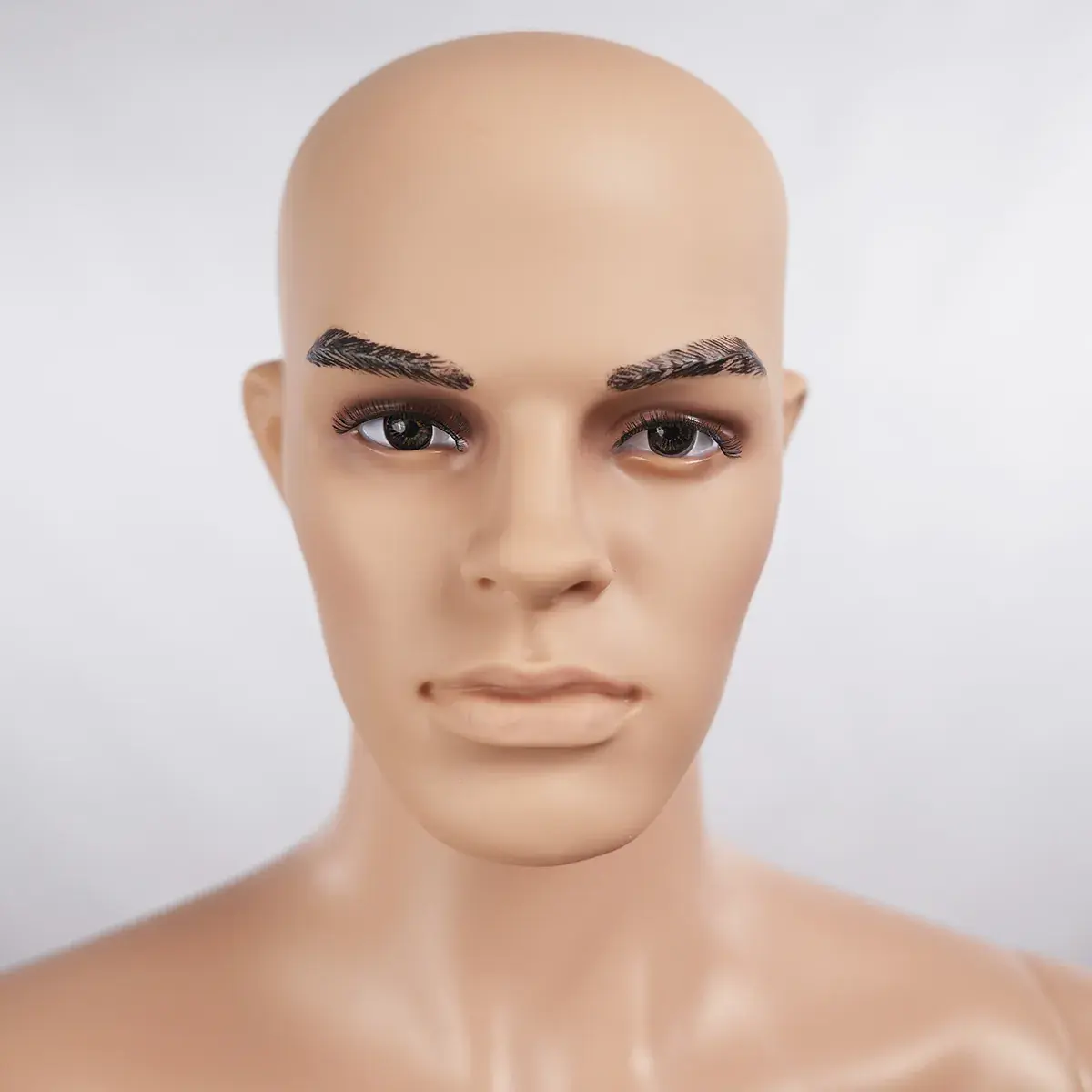 Mannequin homme sans perruque bras le long du corps H 185 cm Plastique - Chair - Mannequins hommes-5