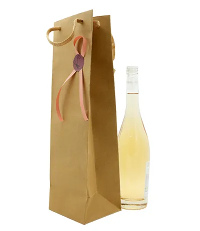 Sacs kraft Luxe 1 bouteille - Sacs pour bouteilles de vin-2