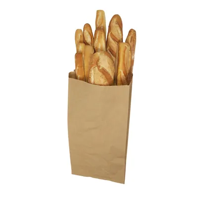 Sac regroupement à pain kraft brun 40 x 14 x 80 cm - Sac à pain grande contenance - Lot de 100 - Sacs à pain, Sacs baguettes-2