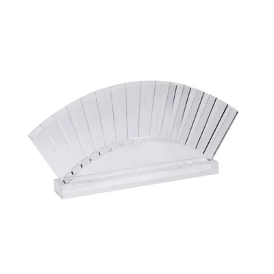 Présentoir plexi en éventail 15 compartiments pour stylo - Porte-stylo - Présentoirs cartes postales, Présentoirs stylos