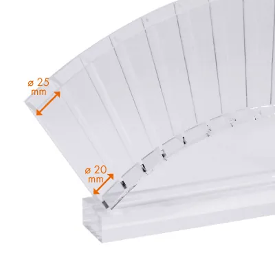 Présentoir plexi en éventail 15 compartiments pour stylo - Porte-stylo - Présentoirs stylos-3