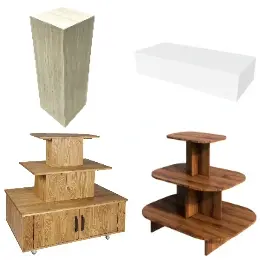 Podiums de présentation, Présentoirs 3 niveaux
