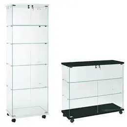 Vitrines tablettes fixes